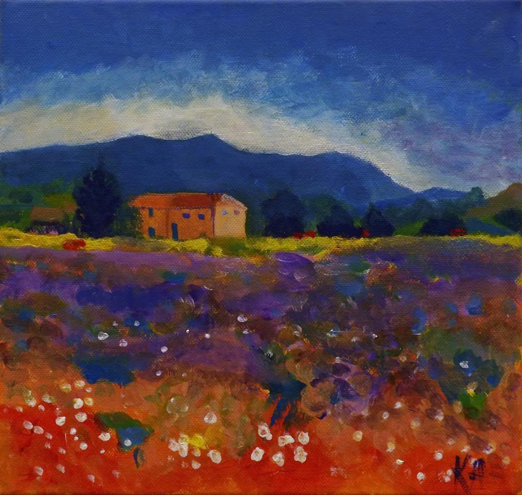 Provence, after Will Kemp - Acryilic on canvas by Andrea Kucza Andipainting